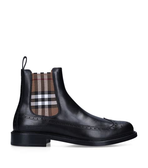 burberry vintage check chelsea boots